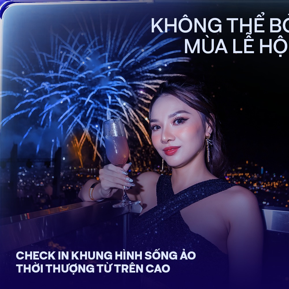 ngắm pháo hoa tại SKY36