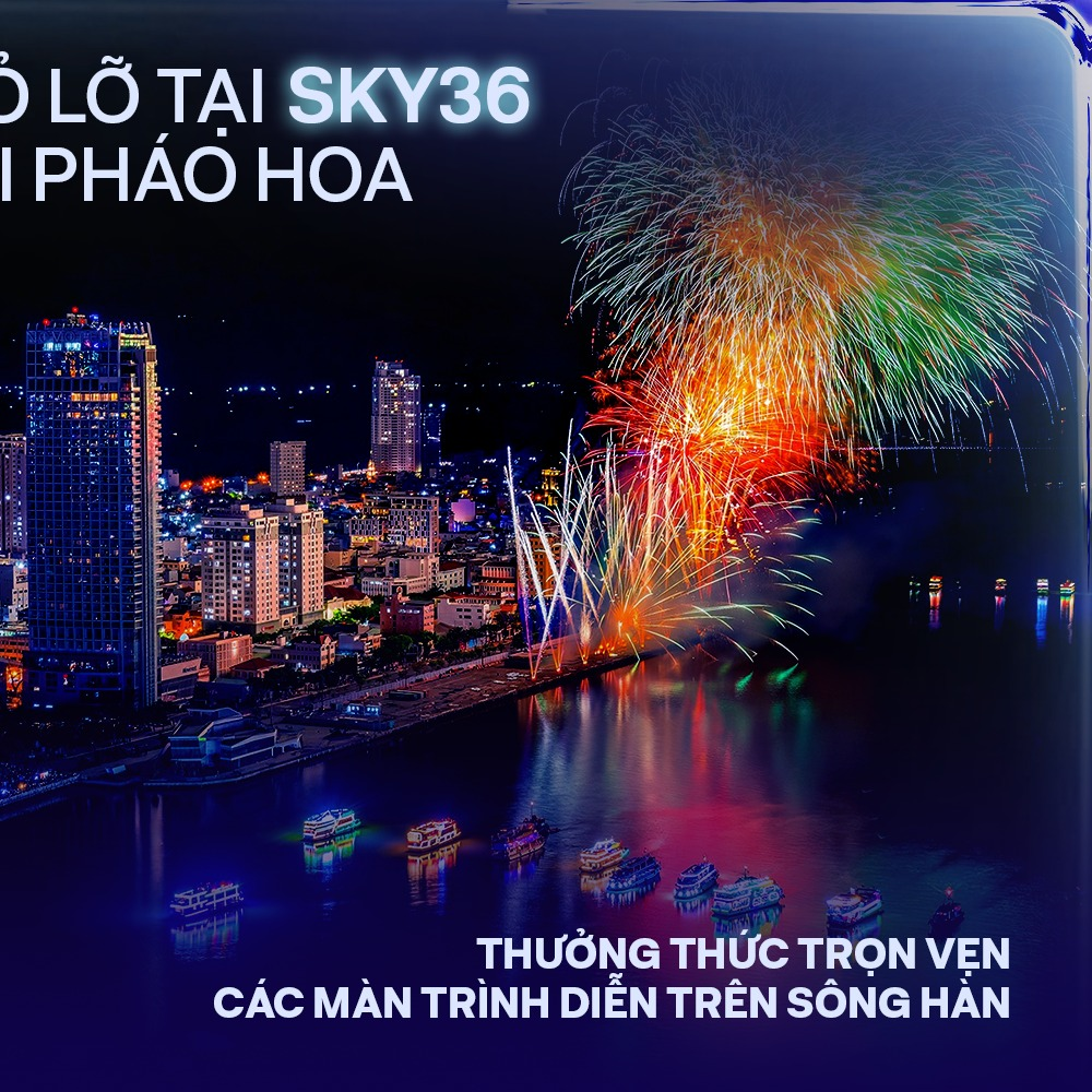 ngắm pháo hoa tại SKY36