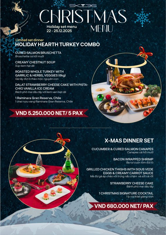 special christmas set menu