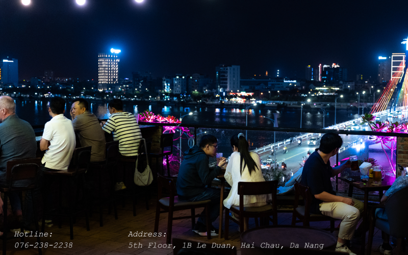 Local craft beer on tap at Da Nang Rooftop chill bar