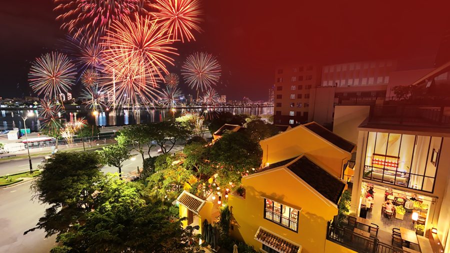 Nhà hàng Madame Lân - một trong những địa điểm ngắm pháo hoa Đà Nẵng đẹp nhất 