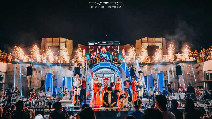 DJ and performances at Sky36