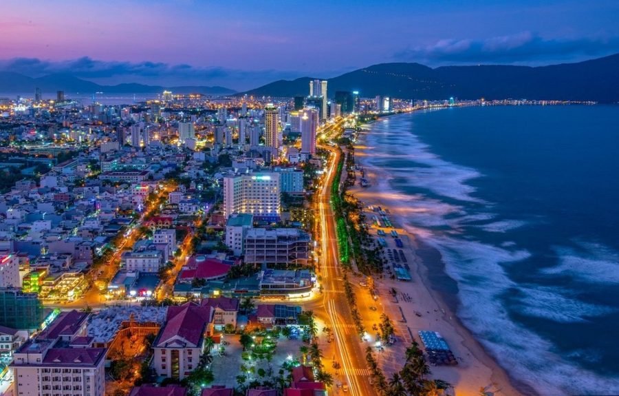 My Khe beach at sunset is one of the best things to do in Da Nang